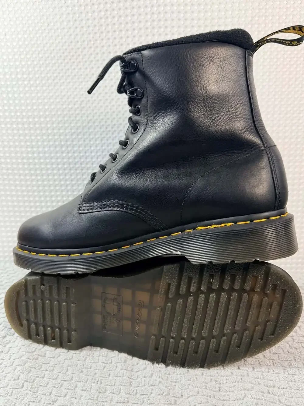 Dr. Martens 1460 Pascal WarmWair Black Leather Lace Up Boots